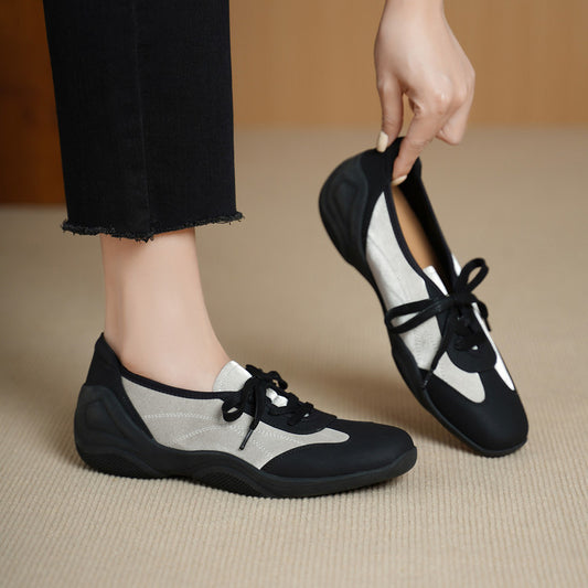 Women's Sheepskin Pumps Spring Thick Mary Jane German Women's Fashion Shoes