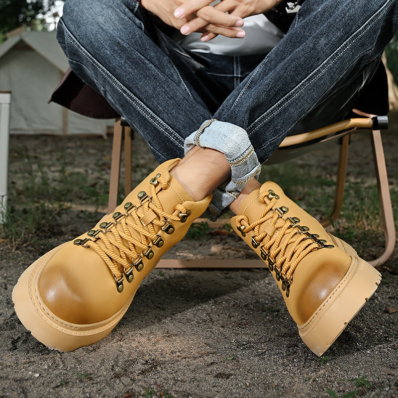 Men's Thick Warm Worker Versatile Large Size Boots