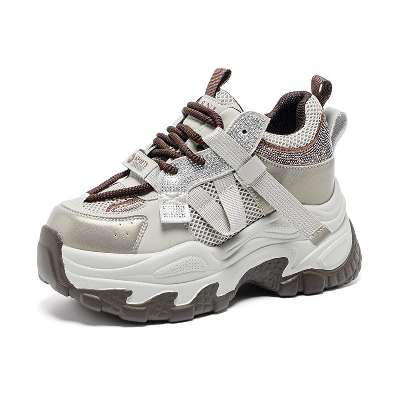 Women's Heightened Daddy Platform Small Versatile Fashion Sports Casual Shoes
