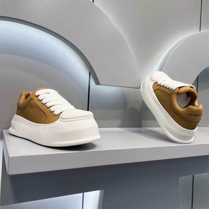 Men's Fashionable Trendy Round Head Simple Casual Shoes
