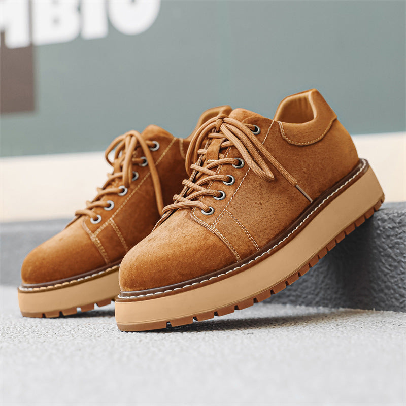 Men's Fashion Suede Retro Platform Joker Men's Martin Boots