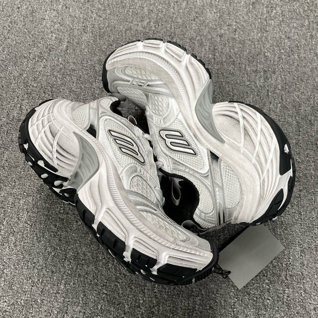 Women's & Men's Paris Dad Distressed Dirty Thick Bottom Increased Catwalk Retro Lovers Men's Sports Shoes