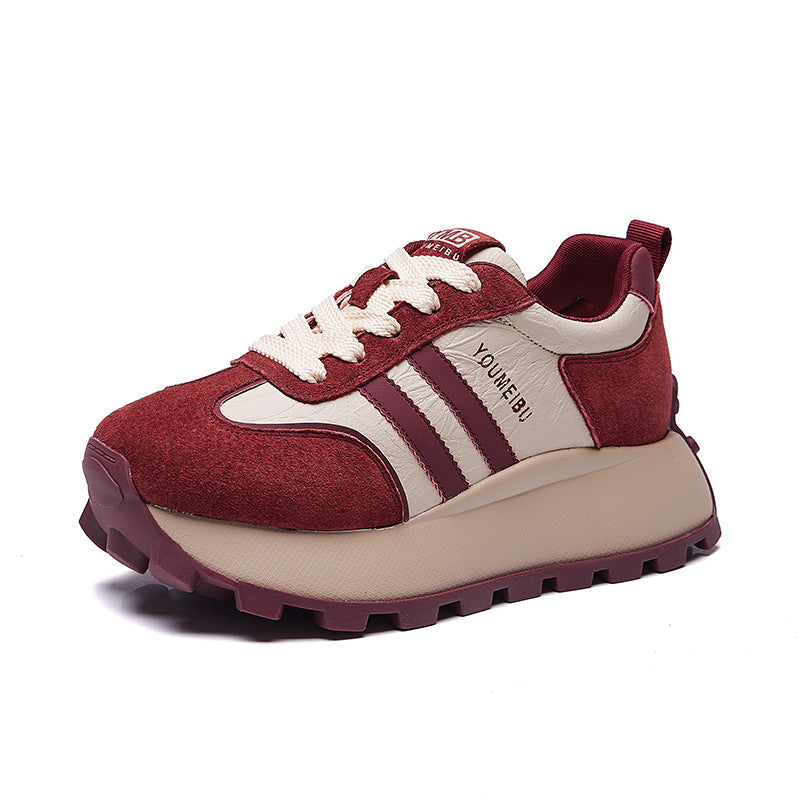 Women's Thick Sole Increased Cortez Fashionable Letter Lightweight Exercise Dad Casual Shoes