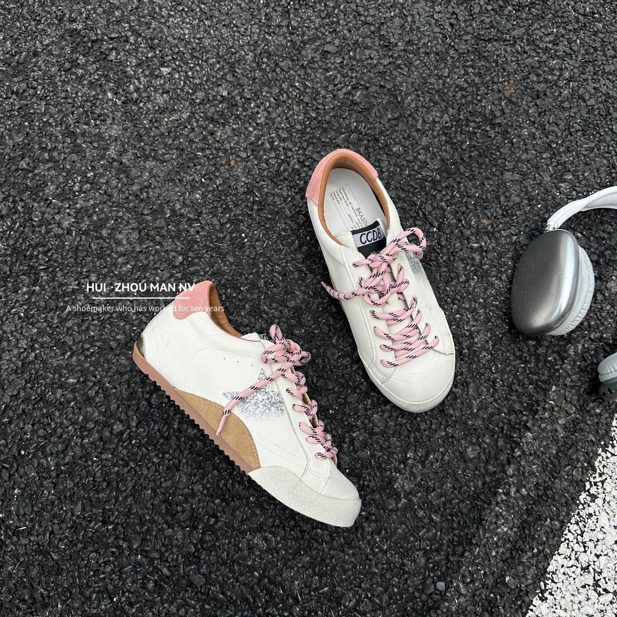 Women's German Training Distressed Little Dirty Height Increasing Women's Sports Shoes