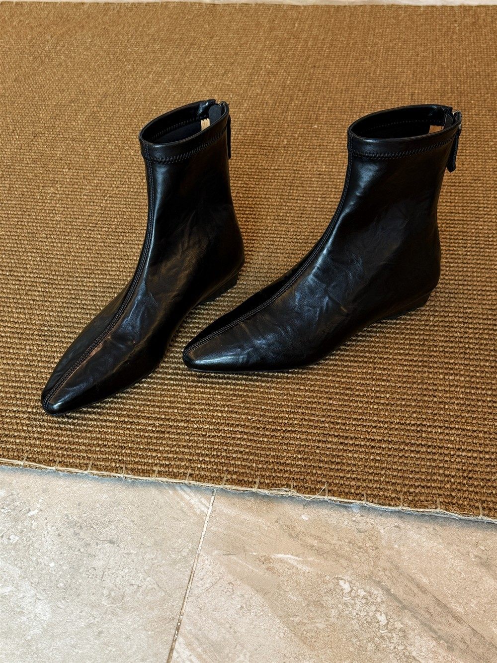 Women's Version French Style Temperament Korean Wedge Women's Leather Boots
