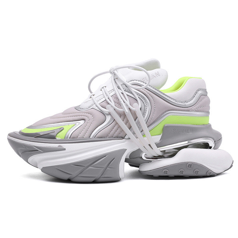 Men's Bottom Heightened Daddy Couple Niche Yacht Light Luxury Fashion Technology Women's Sports Shoes