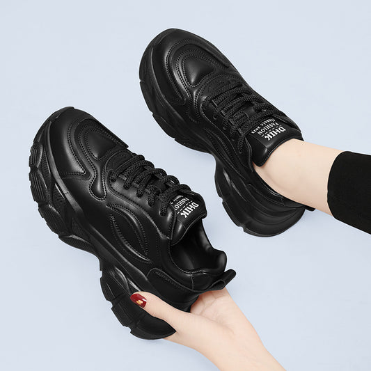 Women's Single-layer Platform Height Increasing Insole Daddy Women's Shoes