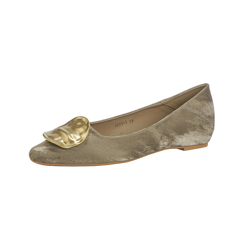 Height Increasing Insole Golden Buckle Not Tired Women's Fashion Shoes