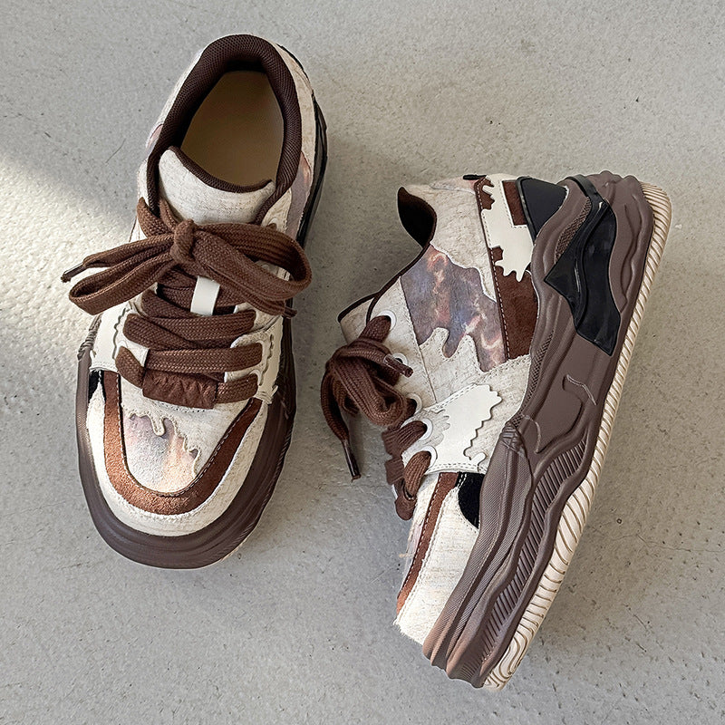 Increasing Insole Hot Cloud Fashion Thick-soled Couple Casual Shoes