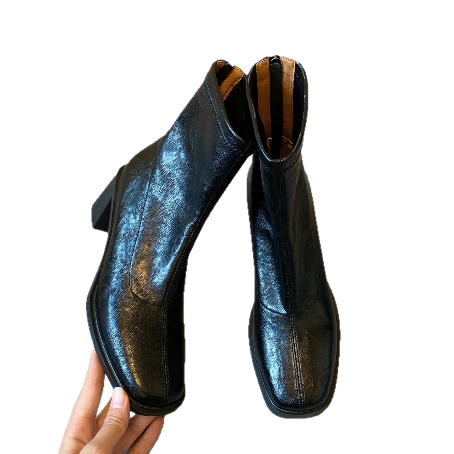 Toe Martin Small French Style Thick Heels