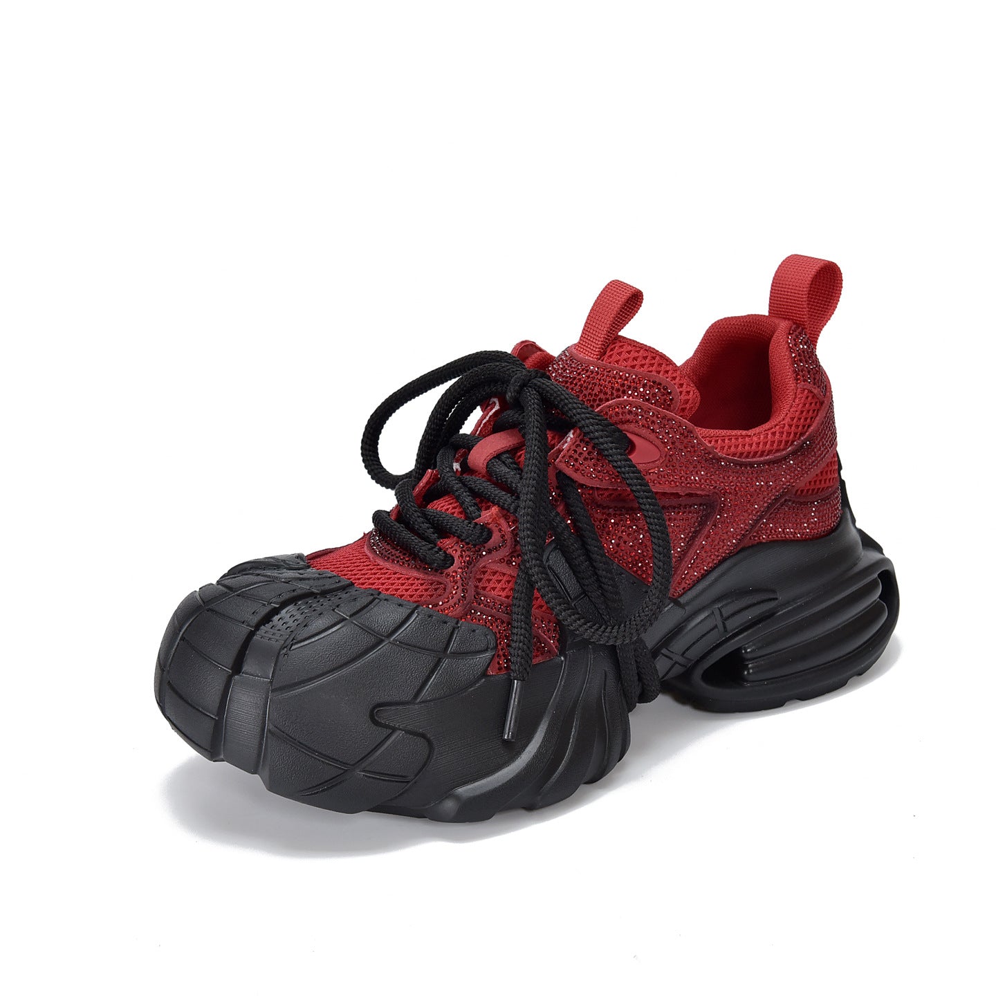 Women's Raise The Bottom Dad Colorful Crystals Style Closed Toe Sports Casual Shoes