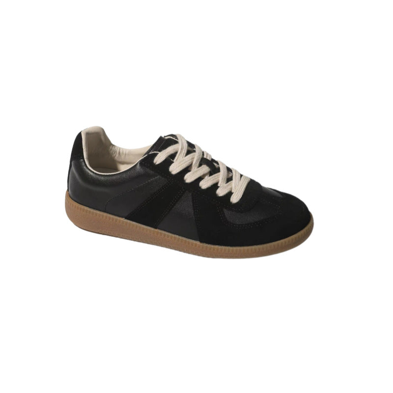 Women's Training Korean Flat Lace Up White Women's Sports Shoes