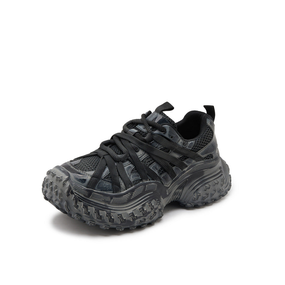 Women's Old Polished Thick Bottom Breathable Good-looking Men's Shoes