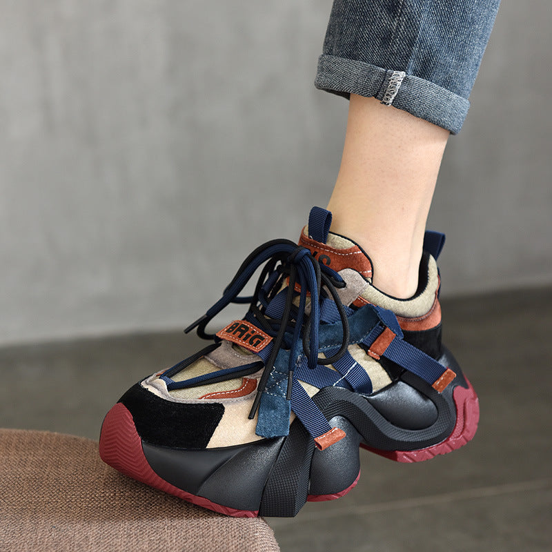 Classy Women's Spring Platform Dad Design Men's Shoes