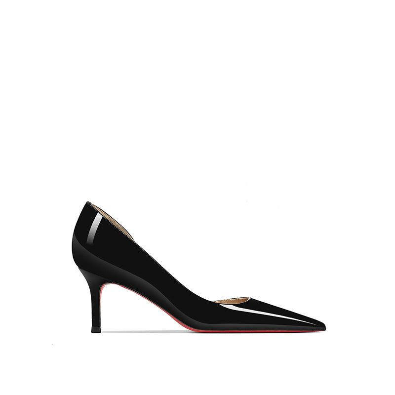 Women's Side Empty High Stiletto Temperament Pointed Toe Heels