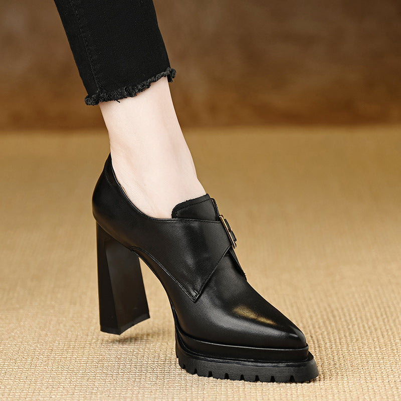 Pumps Thick Bottom Waterproof Platform Super High Temperament Not Tired Women's Fashion Shoes