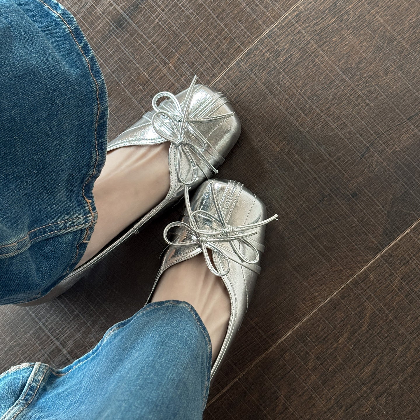 Women's Ballet Flat Sheepskin Korean Style Versatile Special Interest Light Luxury Women's Fashion Shoes