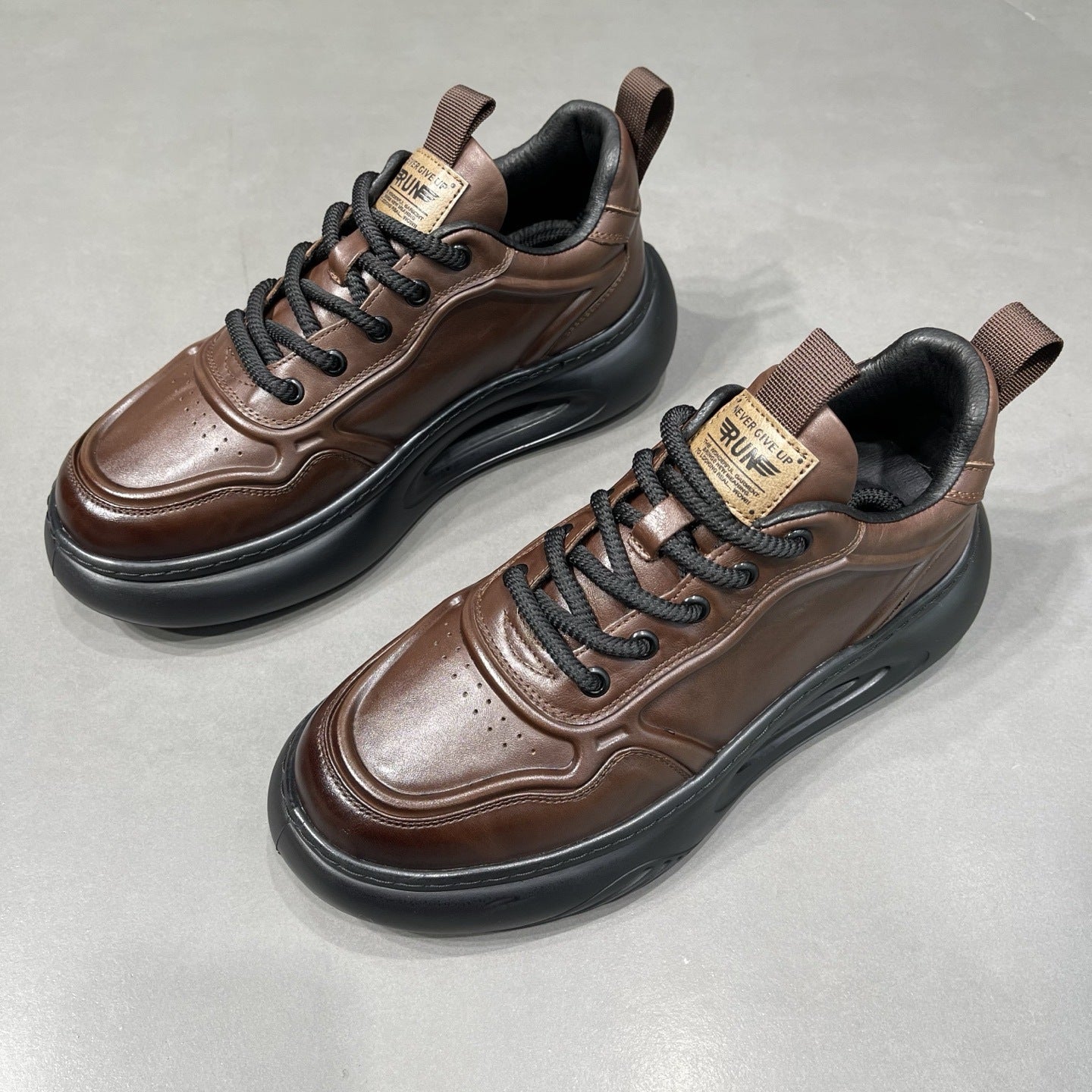 Men's Boys Thick-soled Dad Super Popular Fashion Top Layer Casual Shoes