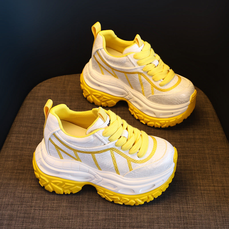Women's Platform Height Increasing Insole Dad Spring Sports Casual Shoes