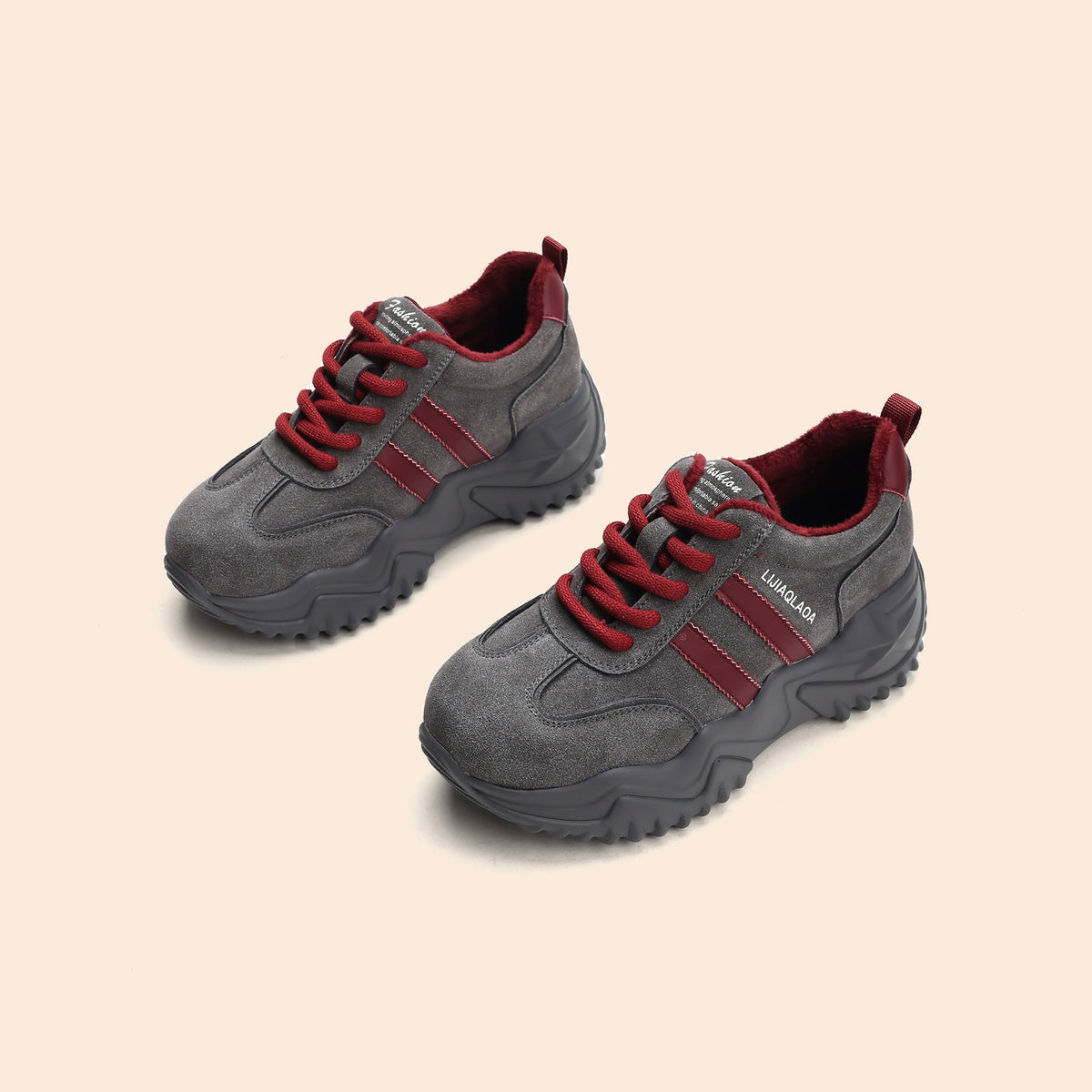 Women's Retro Style Soft Bottom Platform Men's Shoes