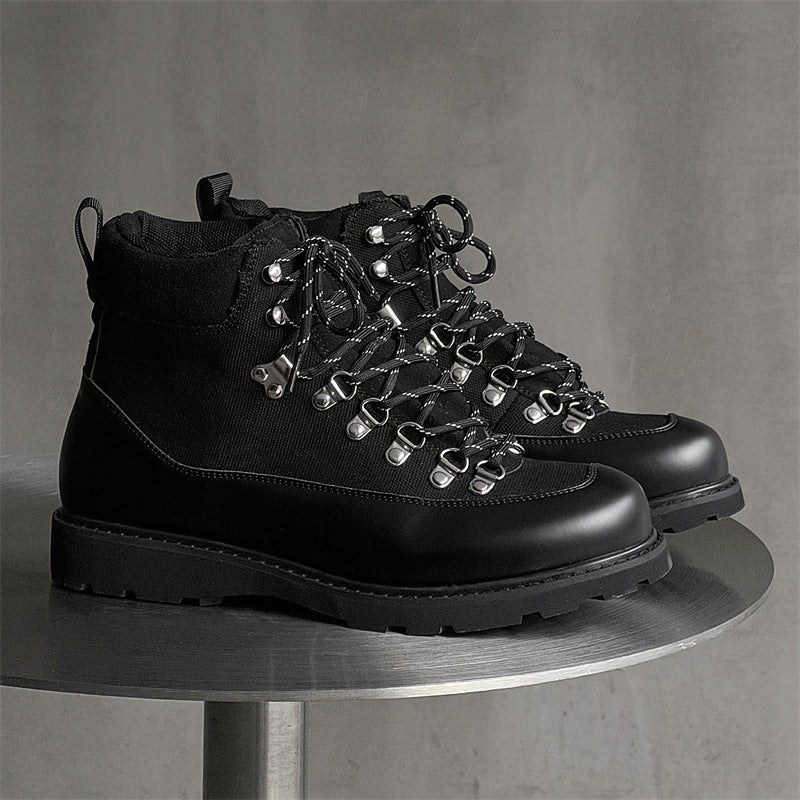 Men's British Hiking Derby Thick Sole Increased Men's Martin Boots