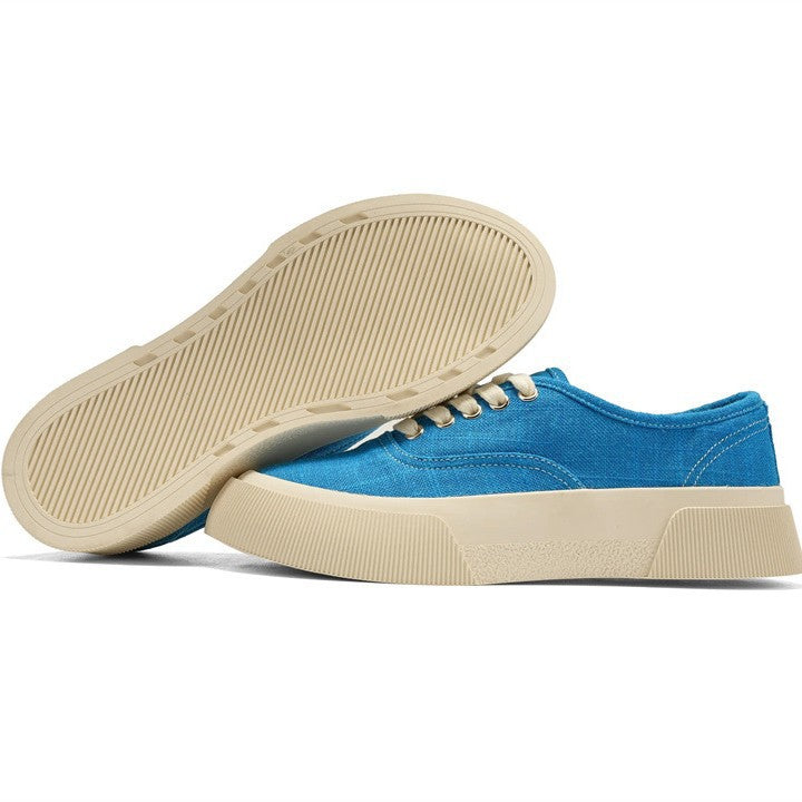 Retro Linen Cloth Thick Bottom Breathable Board Low Sports Casual Shoes