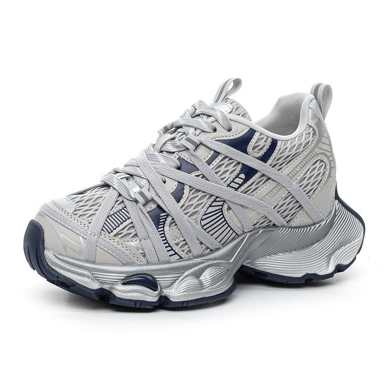 Women's Increasing Insole Dad Small Mesh Feet Sports Casual Shoes