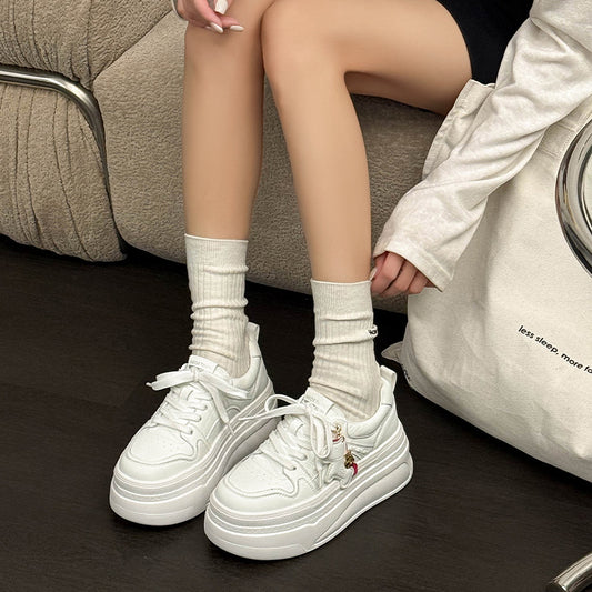 Women's Goods Fashion Platform Bread Board Small Elevator Wild Women's Sports Shoes