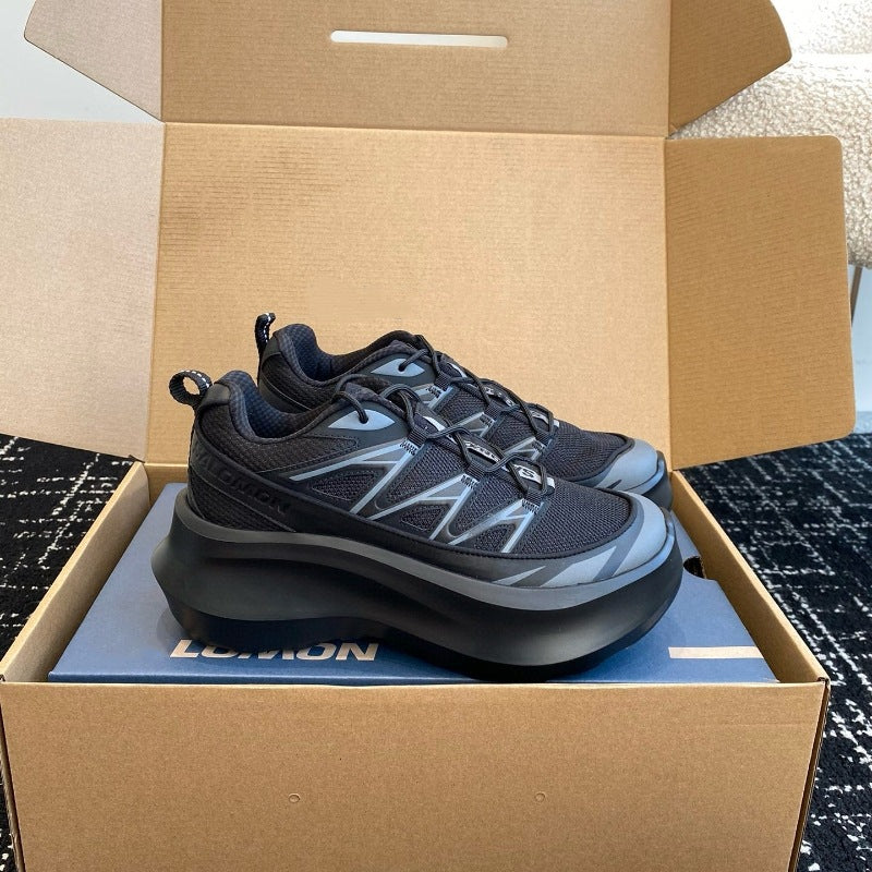 Women's Lightweight Comfortable Platform Height Increasing Fashionable Sports Casual Shoes