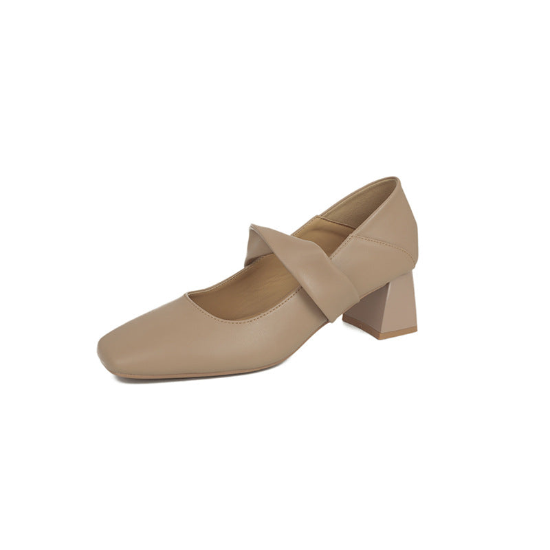 Women's Mary Jane High Gentle Fairy Lady Style Dress Women's Fashion Shoes