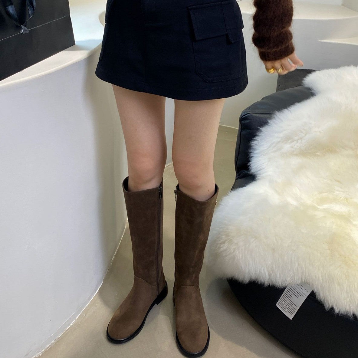 Women's Below The Knee Knight Frosted Knee-length High Boots