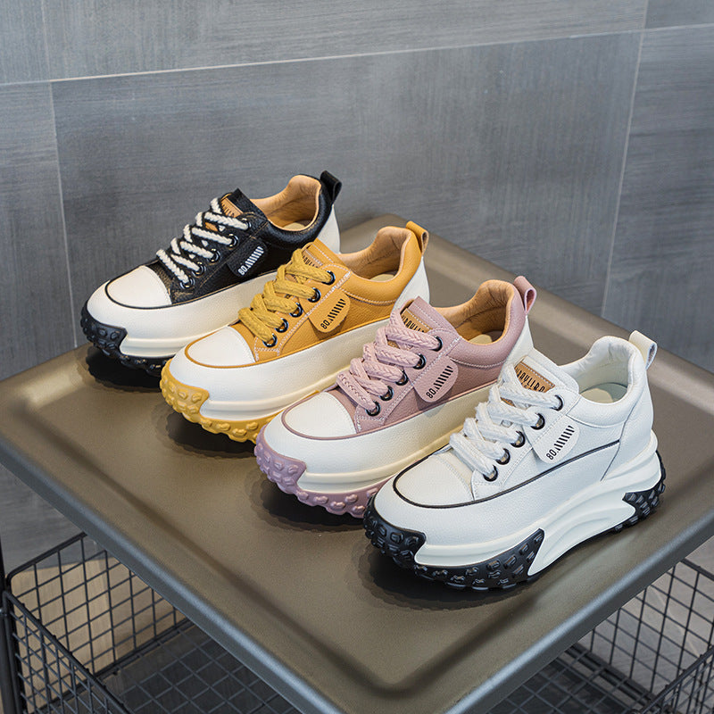 Height Increasing Insole Clunky Retro Small Platform Sneakers