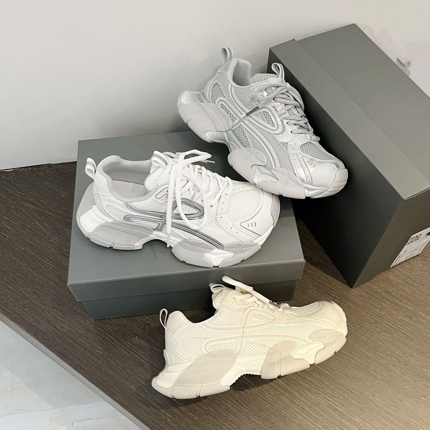 Women's Platform Dad Spring Mesh Breathable Pants Light Sneakers