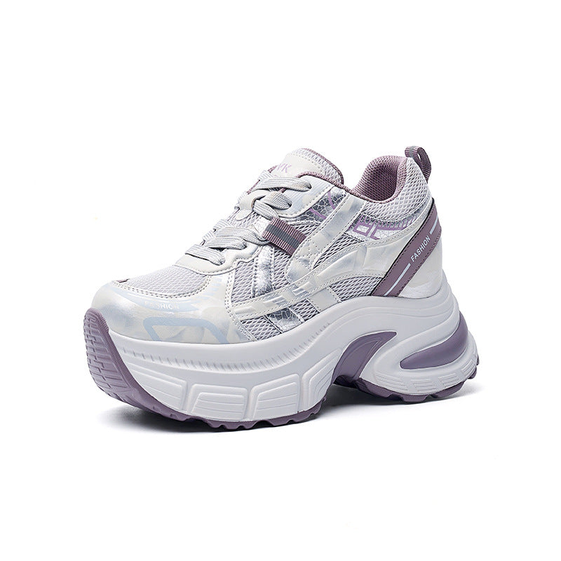 Women's Bottom Heightened Daddy Outer Wear Spring Sports Casual Shoes