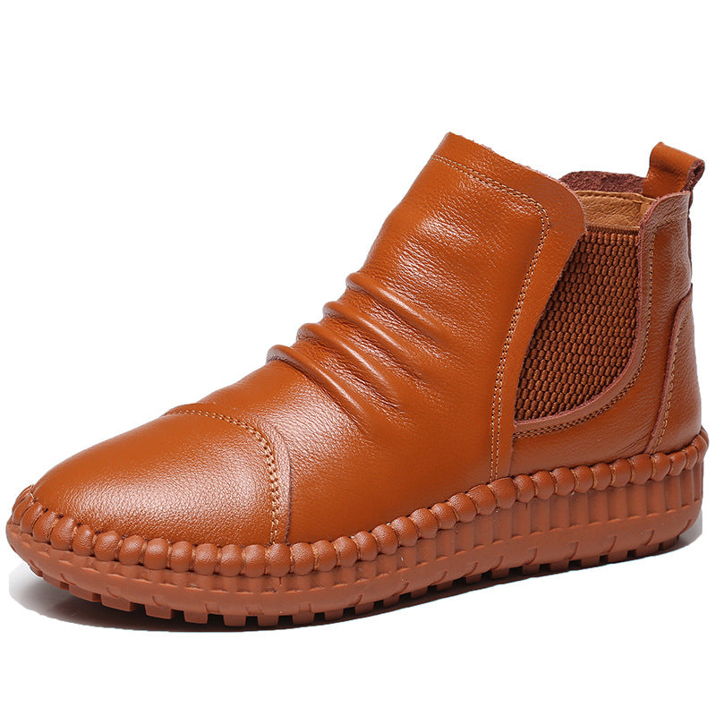 Women's Genuine Flat Joker Soft Bottom Comfortable Boots