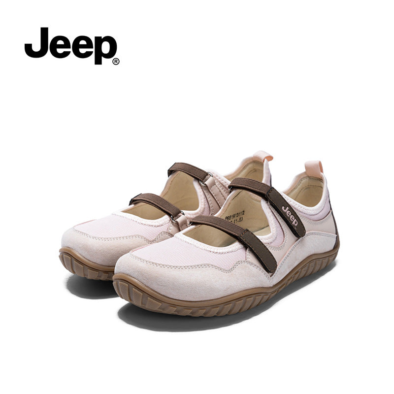 Jeep Sports Mary Jane Female Comfortable Soft Bottom Niche Shallow Women's Fashion Shoes