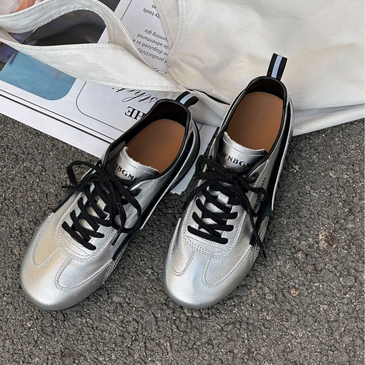 Spring High Quality First Layer Cowhide German Training In Sier Women's Casual Shoes