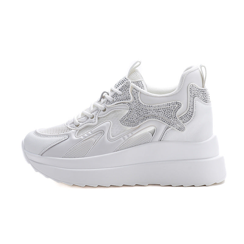 Women's Bottom Height Increasing Insole Fashion Exercise Men's Shoes