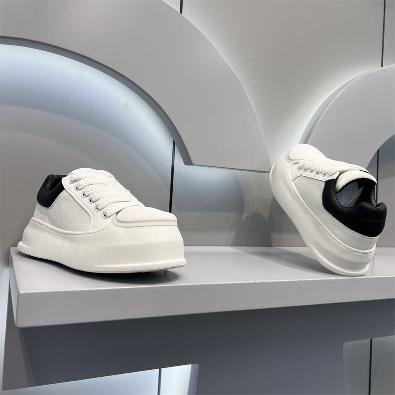 Men's Fashionable Trendy Round Head Simple Casual Shoes