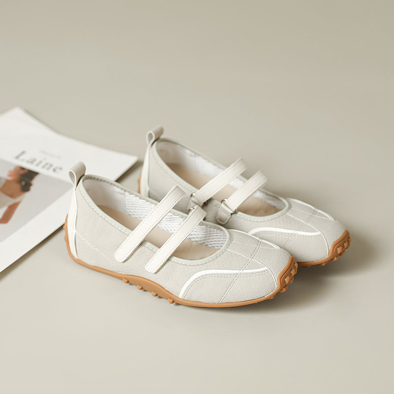 Women's Niche Ballet Style Training Double Stripe Mary Jane Women's Sports Shoes
