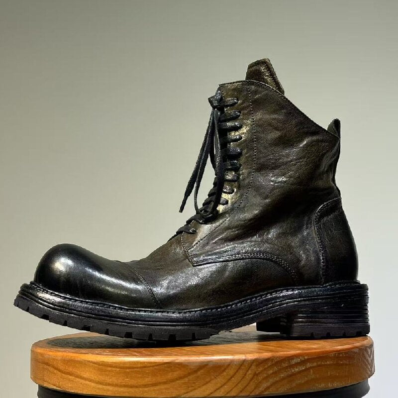 Men's Washed Good Year Craft Vintage Wind Men's Martin Boots