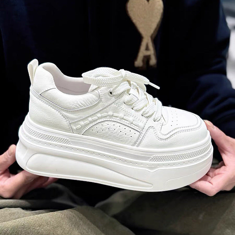 Women's Spring White Are Super Beautiful Fashionable Thick Sports Casual Shoes
