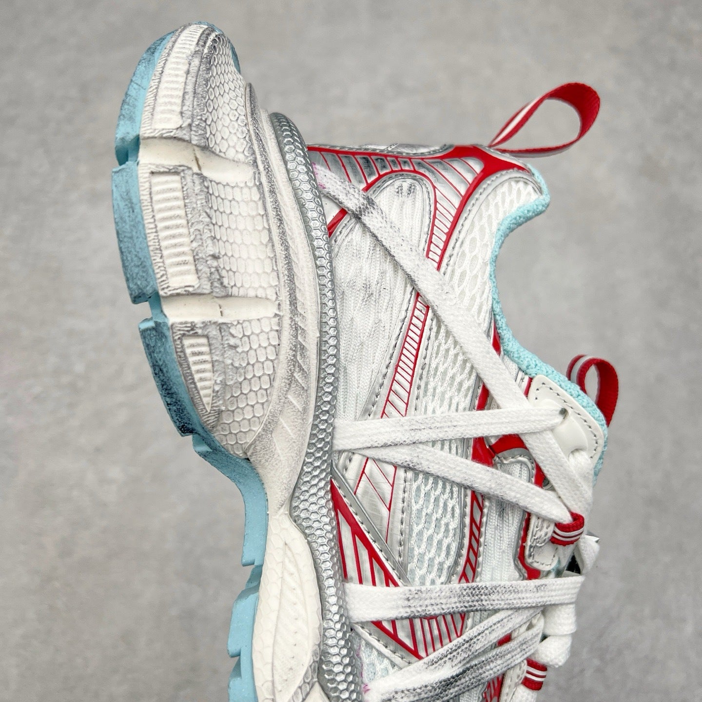 Gao Ding Paris Mesh Breathable Catwalk Retro Heightened Distressed Dirty Men's Sports Shoes