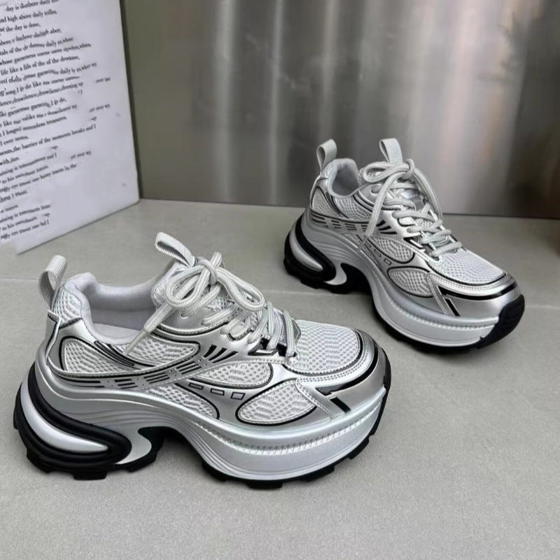 Women's Dad Trendy Spring Platform Muffin Small Mesh Women's Casual Shoes