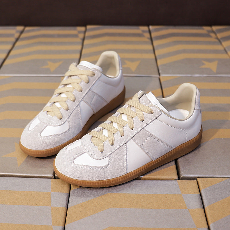 Women's Insole Genuine German Training Vintage Skateboard Flat Platform White Lovers Women's Casual Shoes
