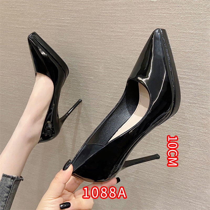 Women's Korean Patent Sexy Pointed Stiletto Classy High Fairy Style Women's Fashion Shoes