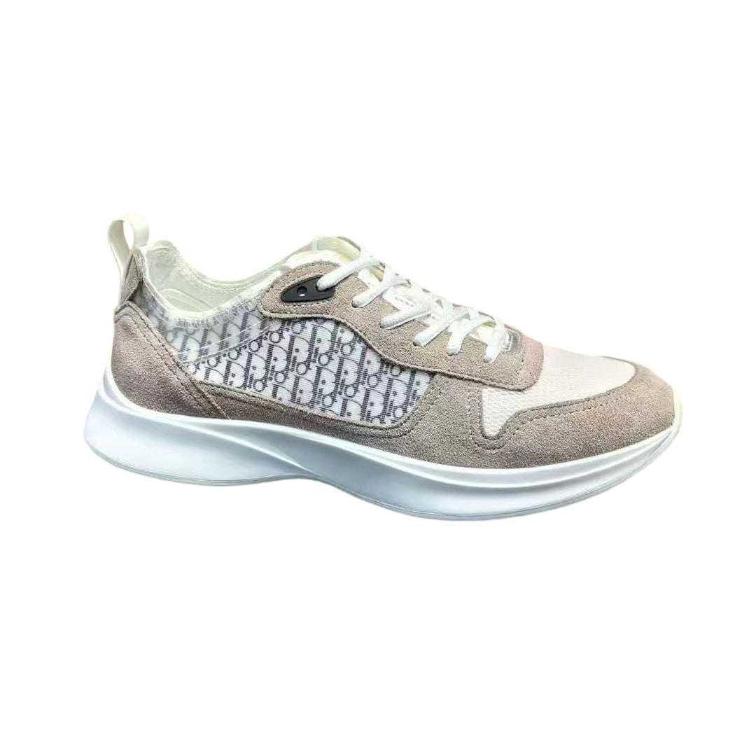 Men's Mesh Breathable Fashion Lace Up Round Toe Comfortable Men's Sports Shoes