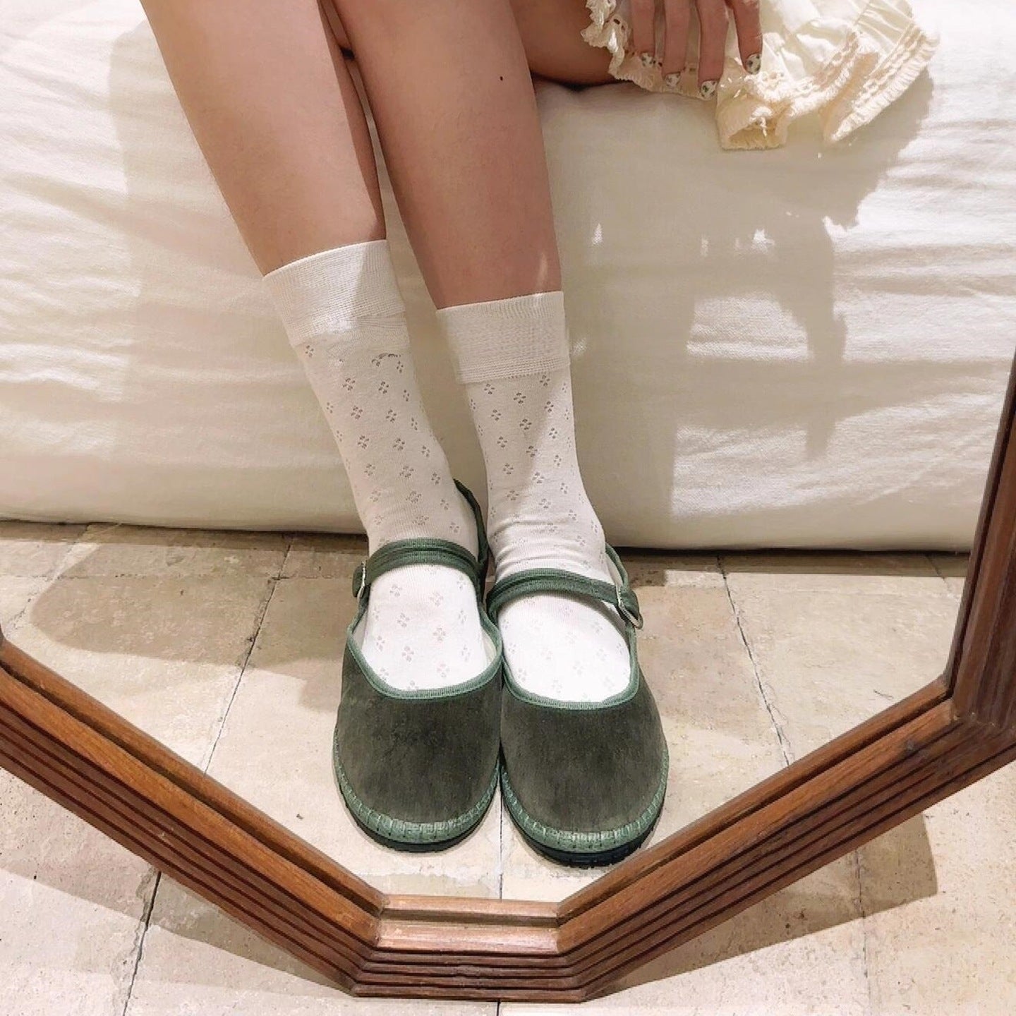 Women's Veet Mary Jane Grandma Flat Low-cut Ballerina Flats Women's Casual Shoes