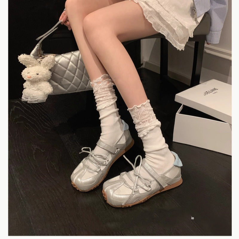 Mary Jane Summer Bow Ballet Flat Sandals