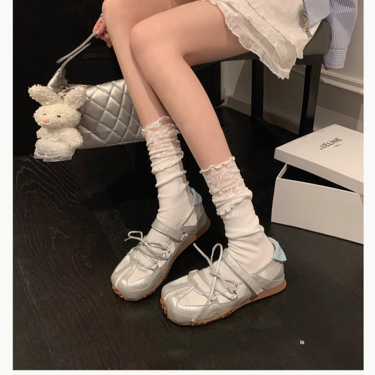 Mary Jane Summer Bow Ballet Flat Sandals